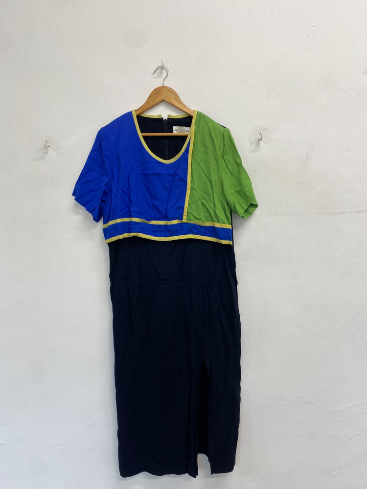 Gorgeous Betsys things Dress UK 16 colour block office wear dress KM001