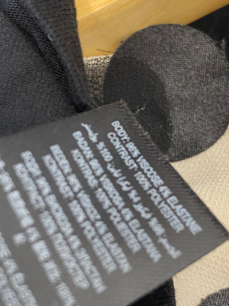 Gorgeous Principles Blouse uk14 Beige Black Ben de Lisi KM001