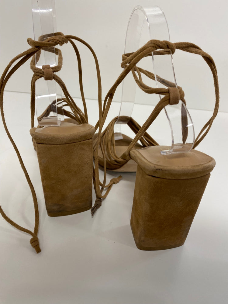 Gorgeous Raye Sandals UK6.5 Beige tan gladiator heels CP002