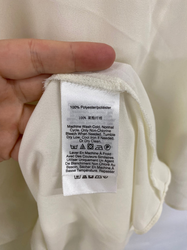 Stunning Layered DKNY Blouse XXL Ivory KM001