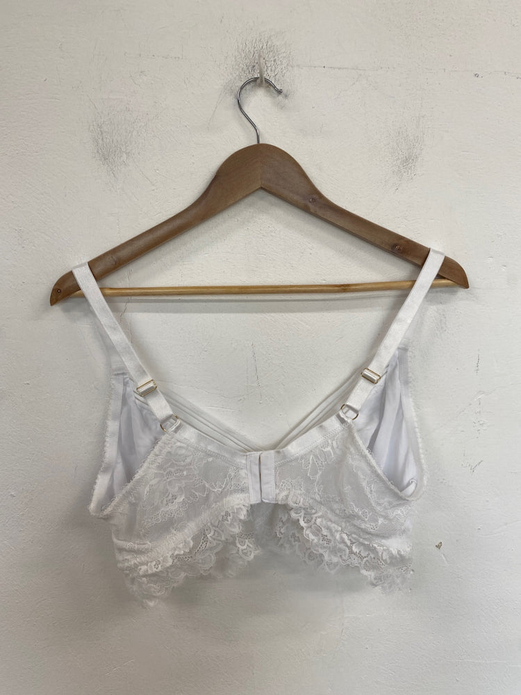 Gorgeous Pour Moi Lingerie Bralette 38G White Lace DF001