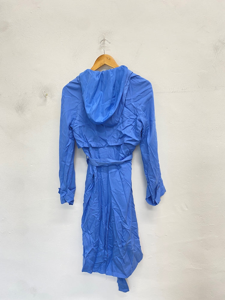 Gorgeous next Trench Coat UK 10 Blue city vibes spring CD001