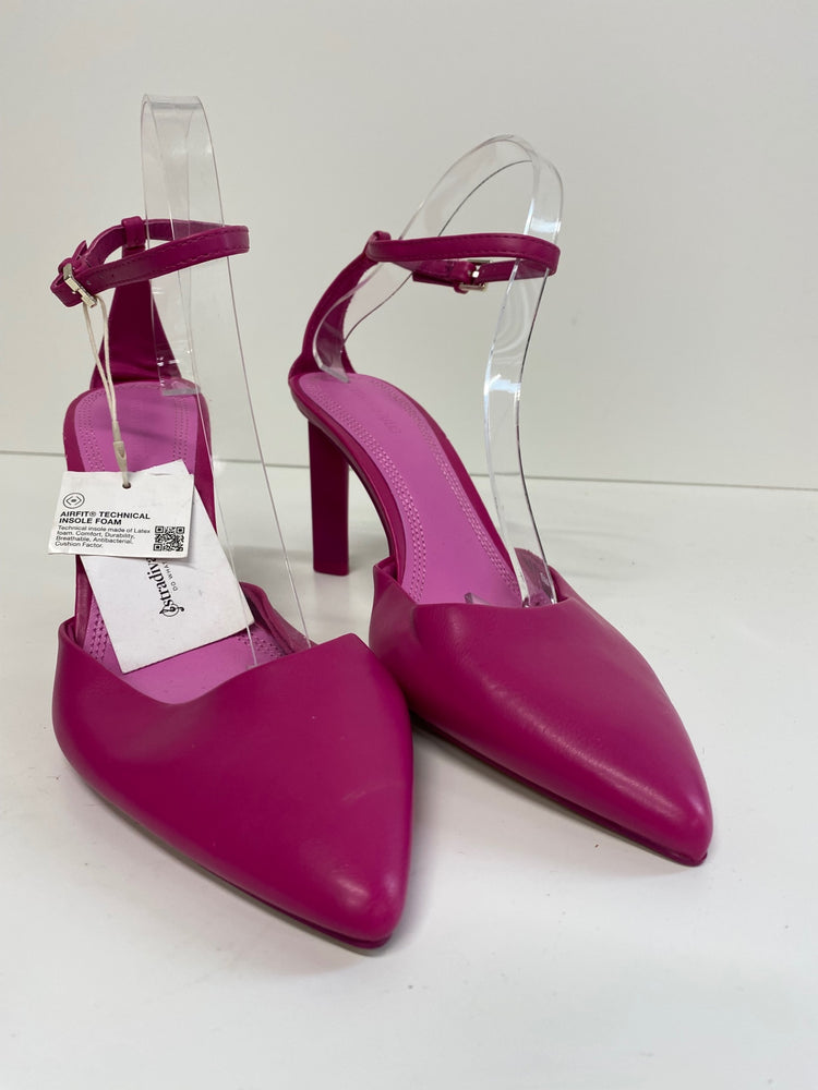 Gorgeous Stradivarius High Heels Uk7 Pink ankle straps DF001