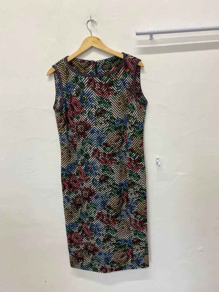 Gorgeous Caroline Charles Dress uk16 Multicolored classic shift occasion Party KM001