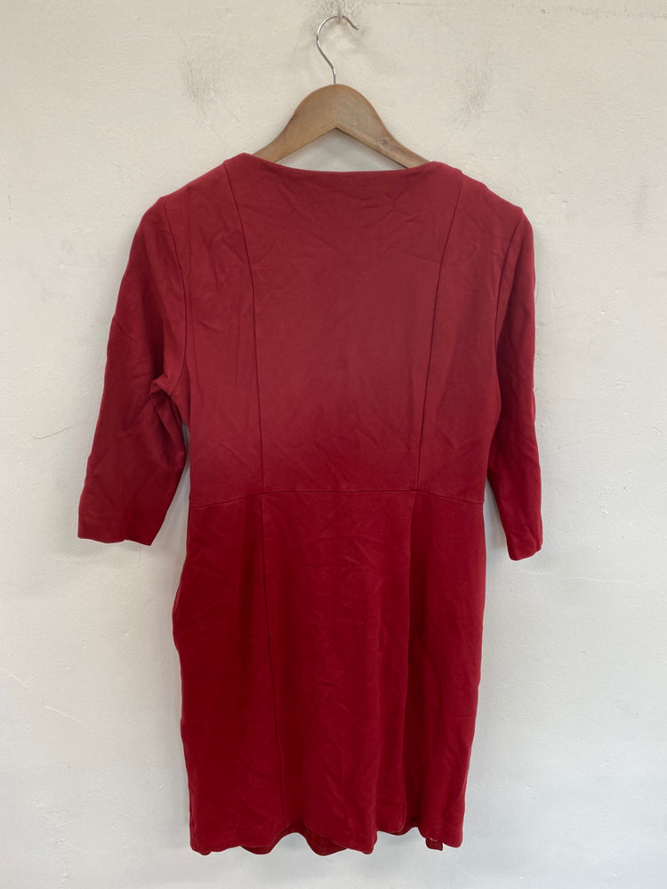 Gorgeous Peter Hahn Midi Dress UK 16 Red KM001