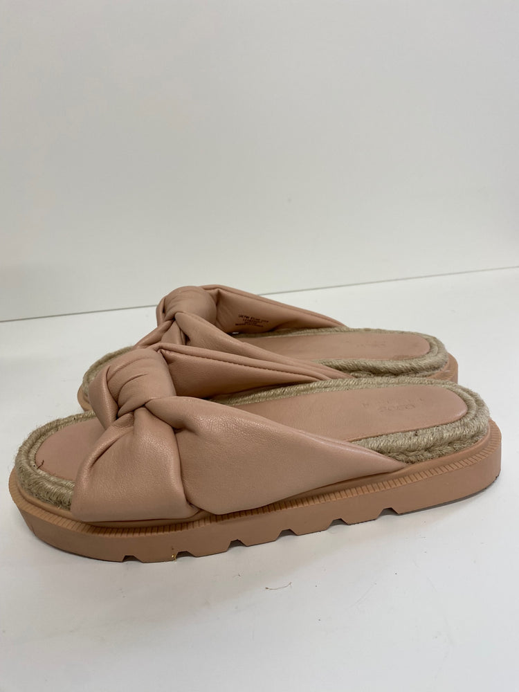 Gorgeous ASOS Sandals Uk7 rose beige hessian details DF001