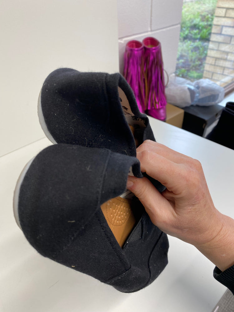 Gorgeous SOUL LONDON Deck shoes Uk7 Black MS008