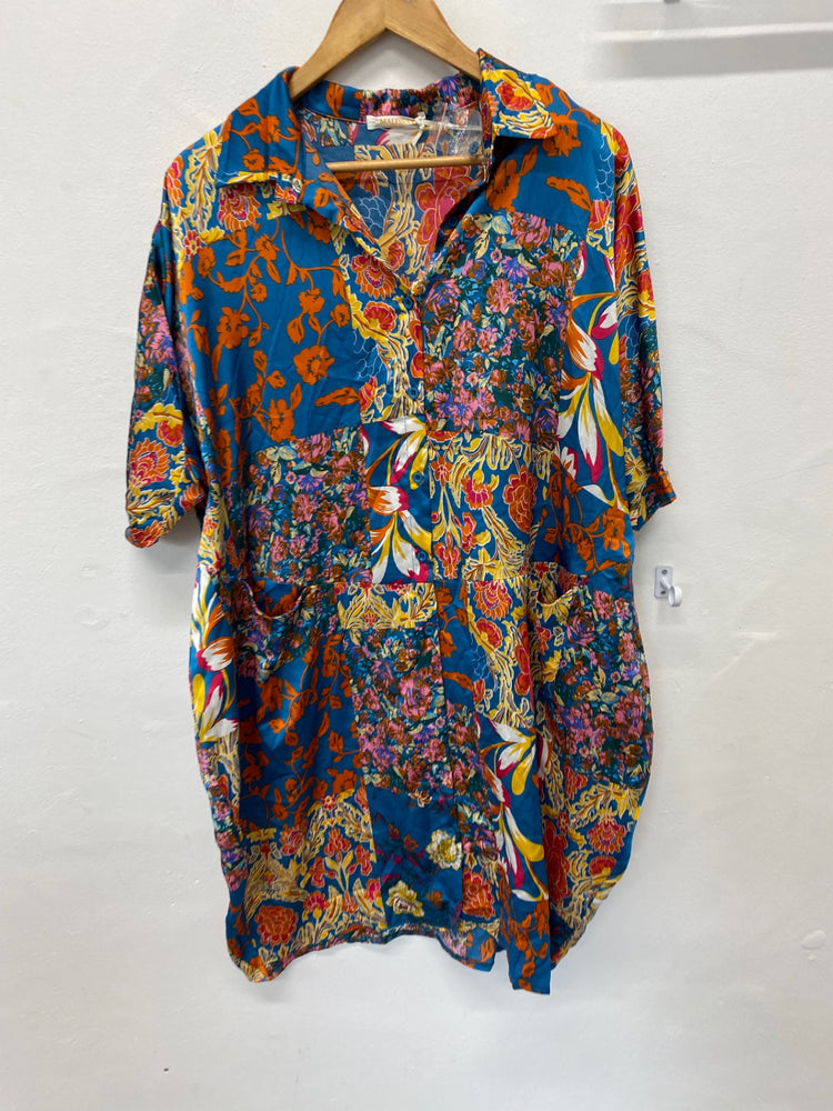 Stunning Malissa J Tunic Dress One Size Multi-colored shirt top KM001