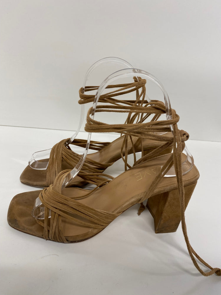 Gorgeous Raye Sandals UK6.5 Beige tan gladiator heels CP002