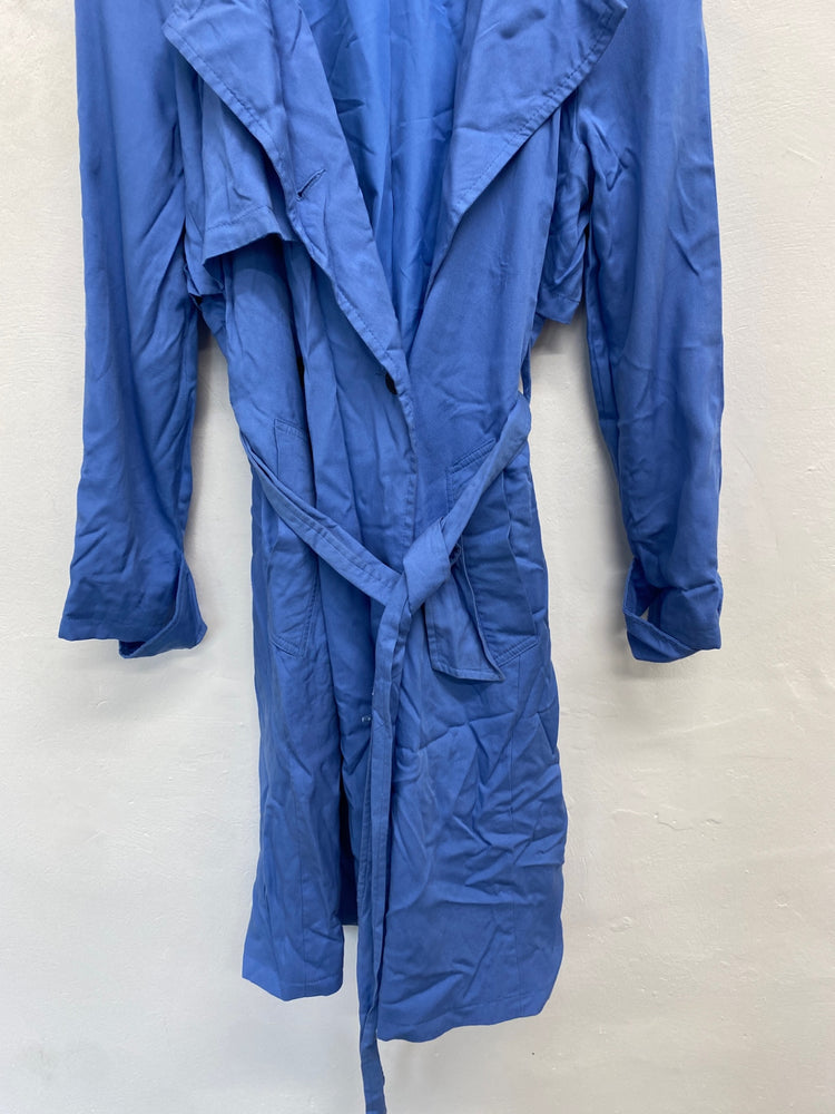 Gorgeous next Trench Coat UK 10 Blue city vibes spring CD001
