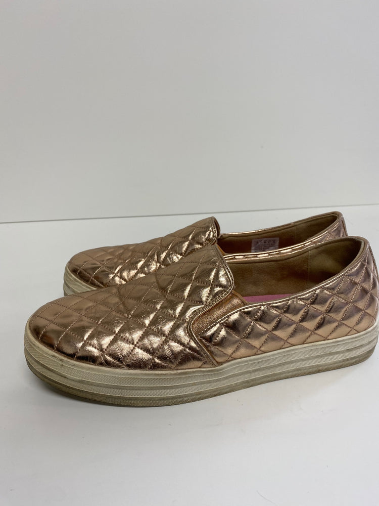 Gorgeous Skechers Sneakers Uk7 Rose Gold metallic classics MS008