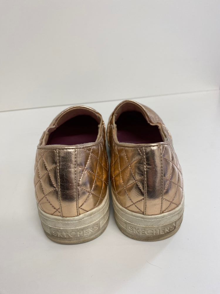 Gorgeous Skechers Sneakers Uk7 Rose Gold metallic classics MS008