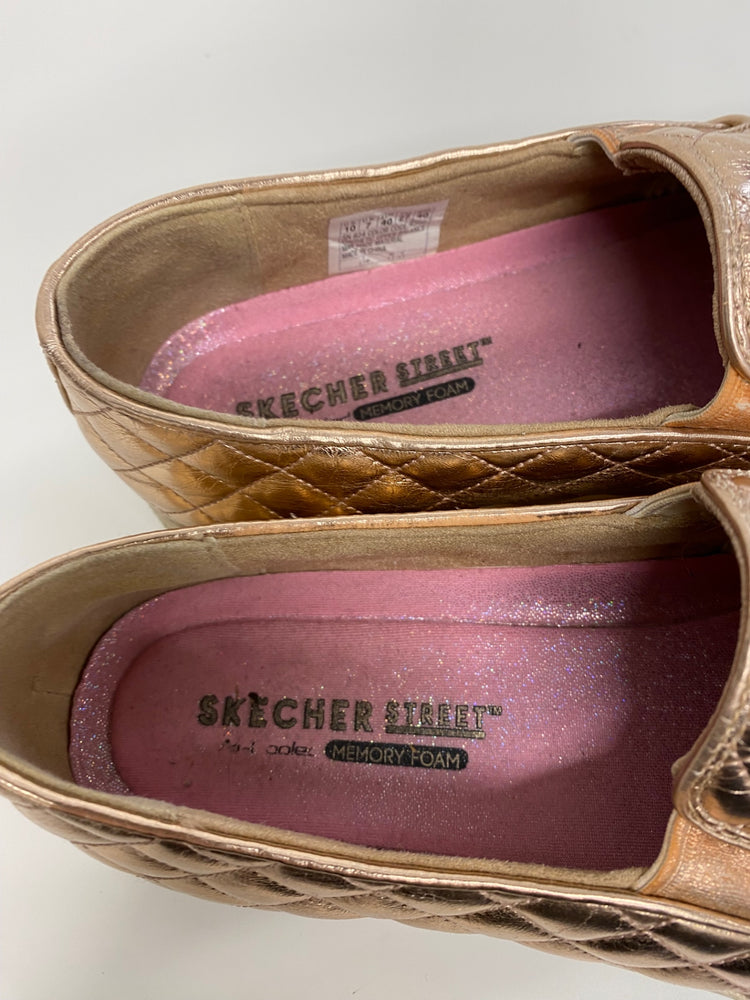 Gorgeous Skechers Sneakers Uk7 Rose Gold metallic classics MS008