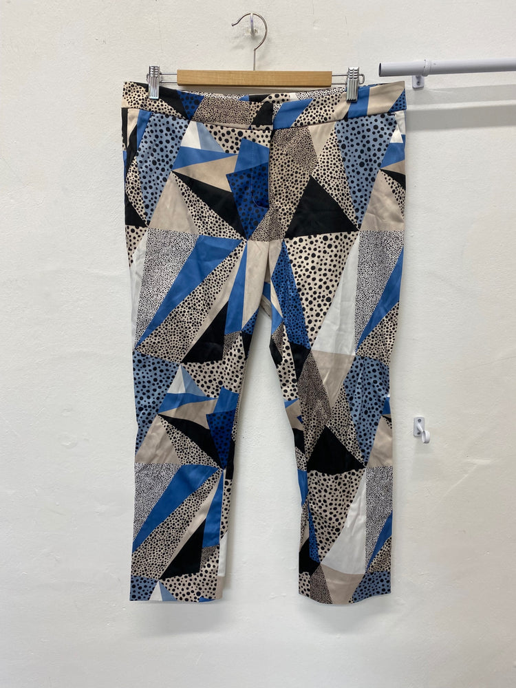 Stunning Baukjen Cropped trousers uk14 Multicolor animal print Patches KM001