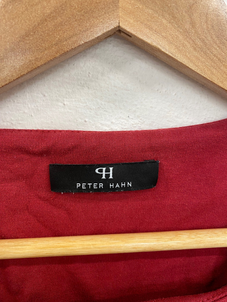Gorgeous Peter Hahn Midi Dress UK 16 Red KM001
