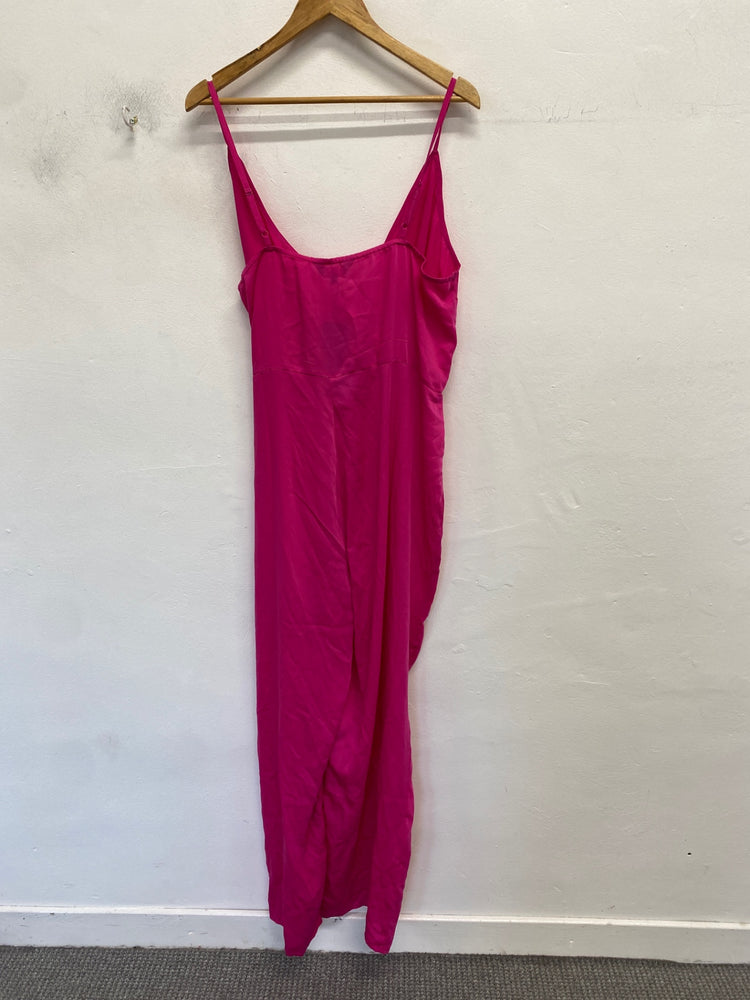 Gorgeous Sosandar Jumpsuit UK 18 Pink wedding guest party DF001