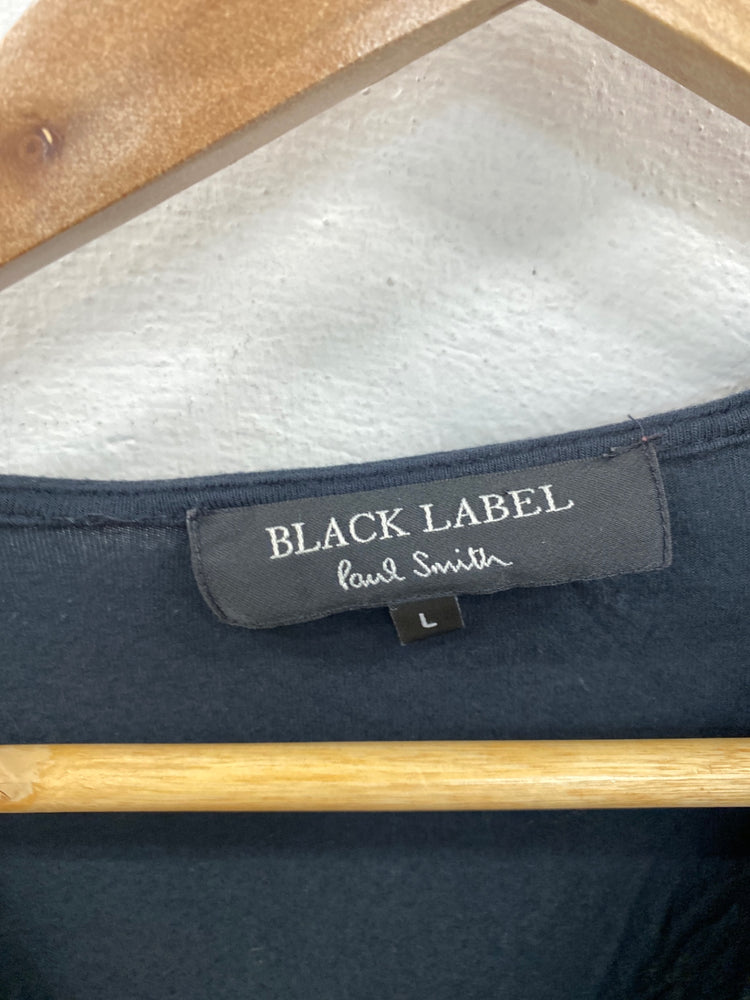 Stunning Paul Smith Black Label Jersey Top L Black KM001