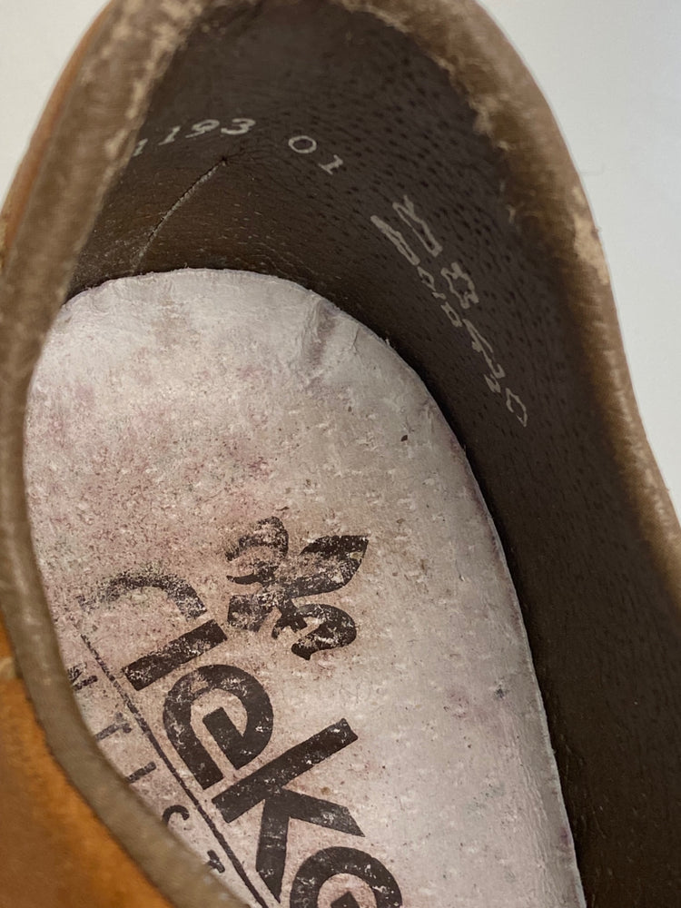 Gorgeous Rieker Casual Shoes Uk7 Tan embroidered Leather MS008