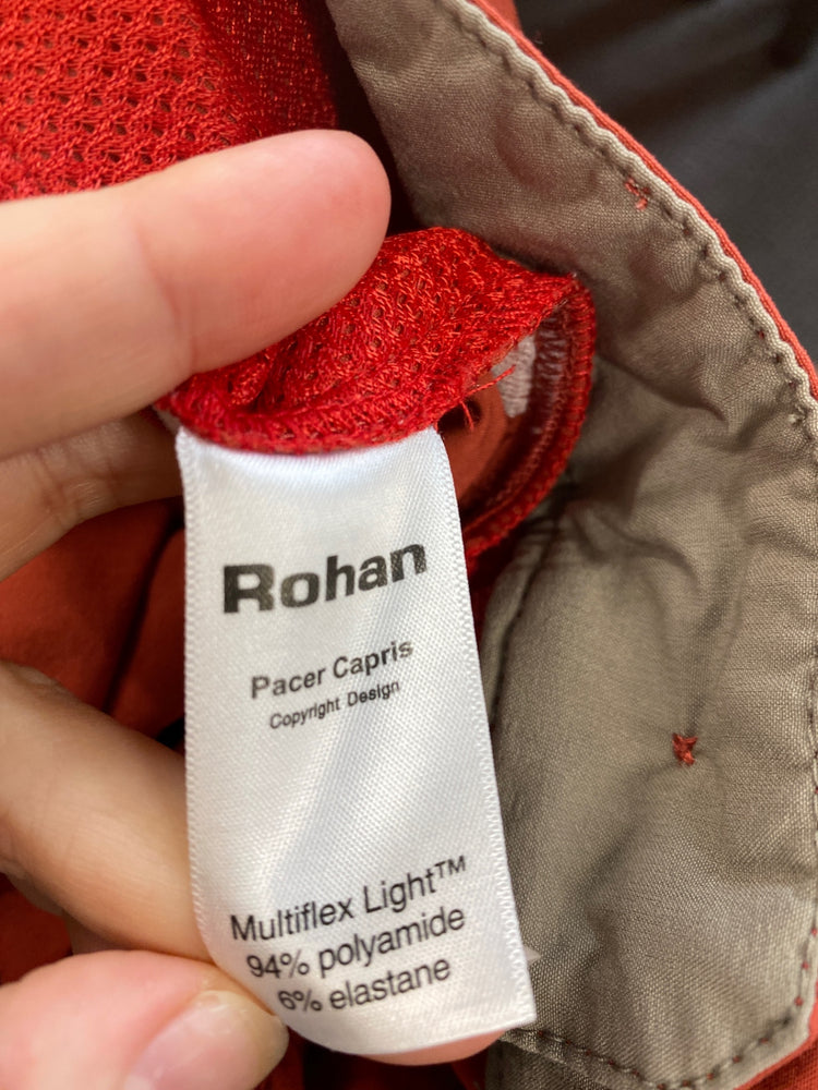 Stunning Rohan Crop Trousers UK 14 Red KM001