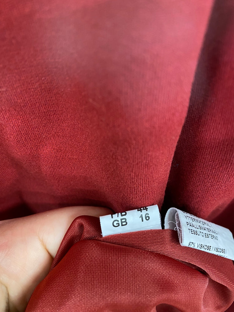 Gorgeous Peter Hahn Midi Dress UK 16 Red KM001