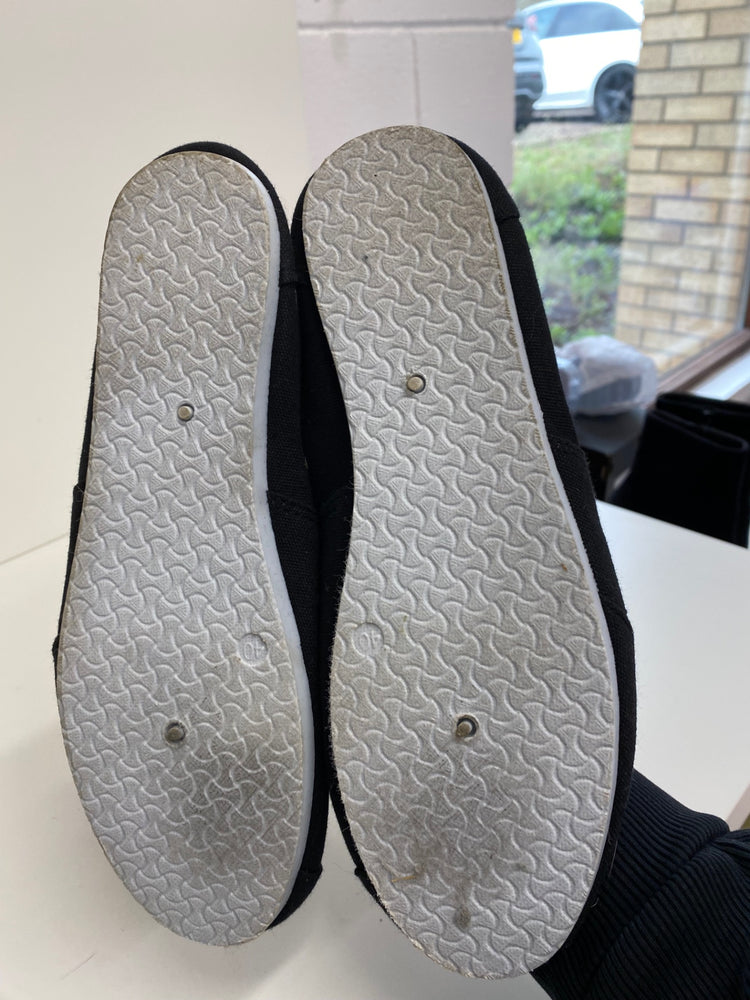 Gorgeous SOUL LONDON Deck shoes Uk7 Black MS008