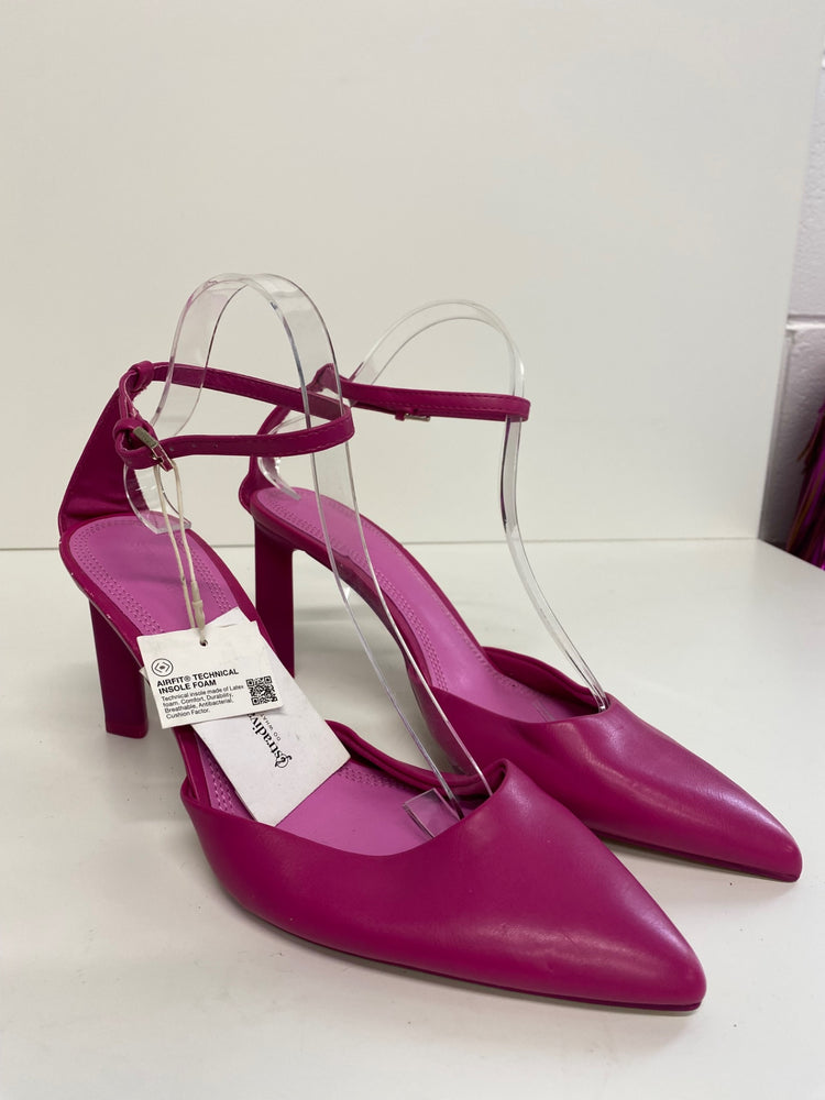 Gorgeous Stradivarius High Heels Uk7 Pink ankle straps DF001