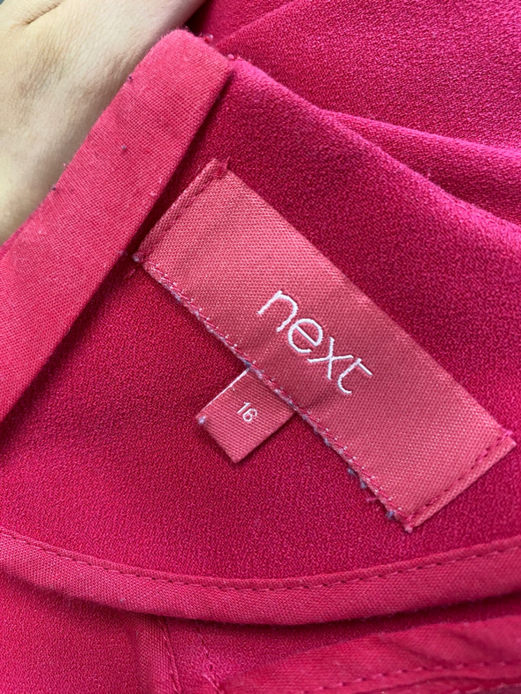 Gorgeous Next Dress UK 16 pink wedding season race day DF001