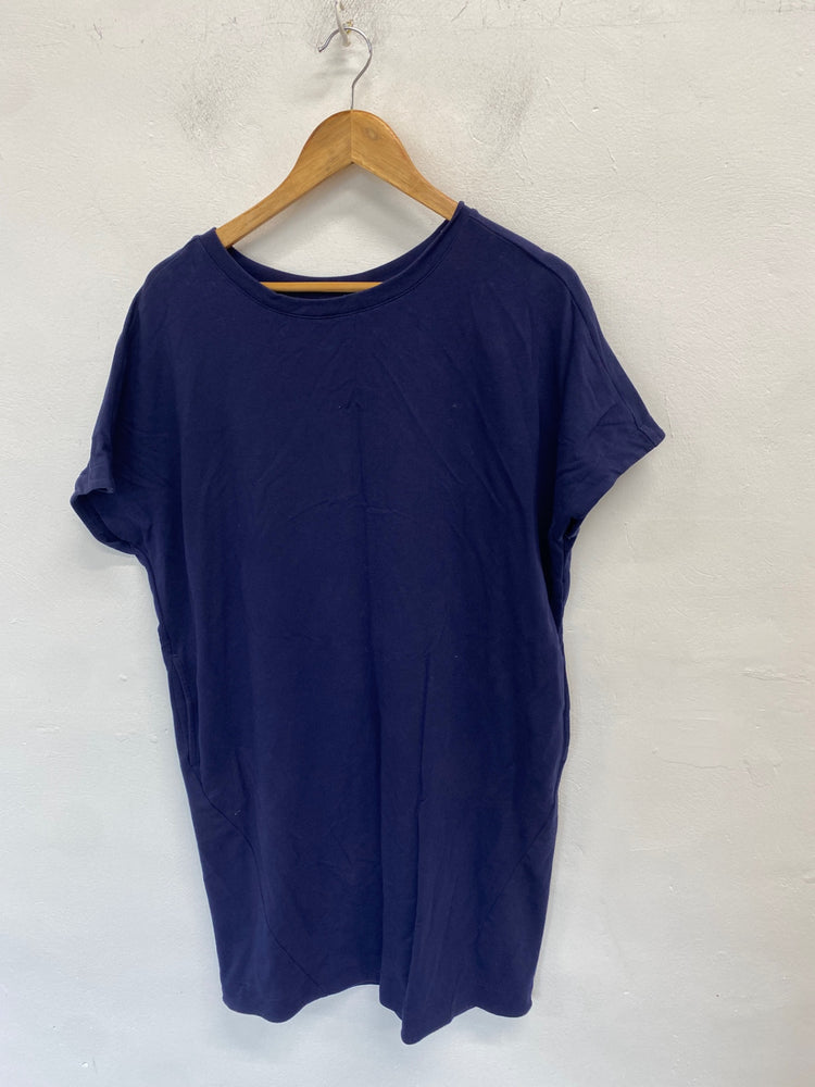 Gorgeous Caslon Dress Uk M Navy Blue oversized casual dress KM001