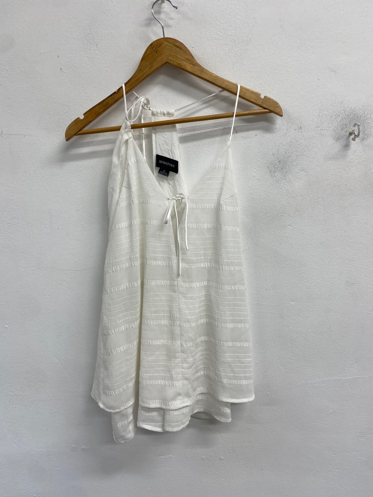 Gorgeous MINKPINK Playsuit Uk xs White