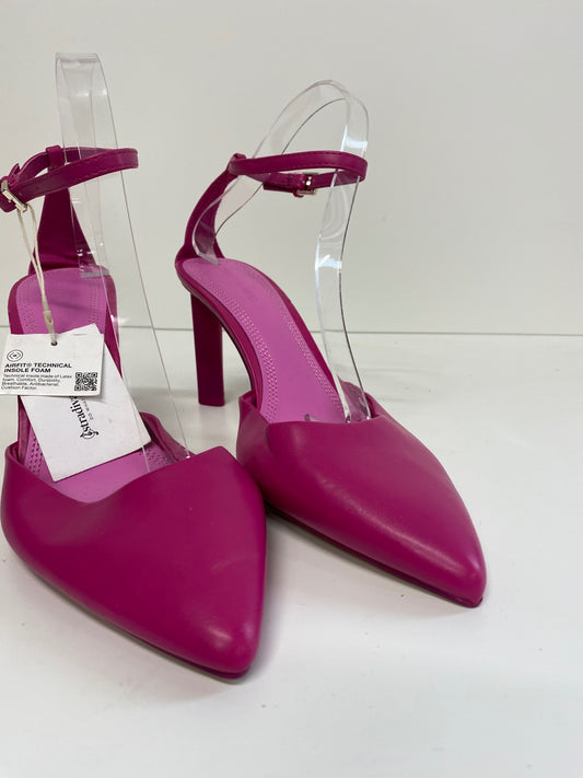 Gorgeous Stradivarius High Heels Uk7 Pink ankle straps DF001