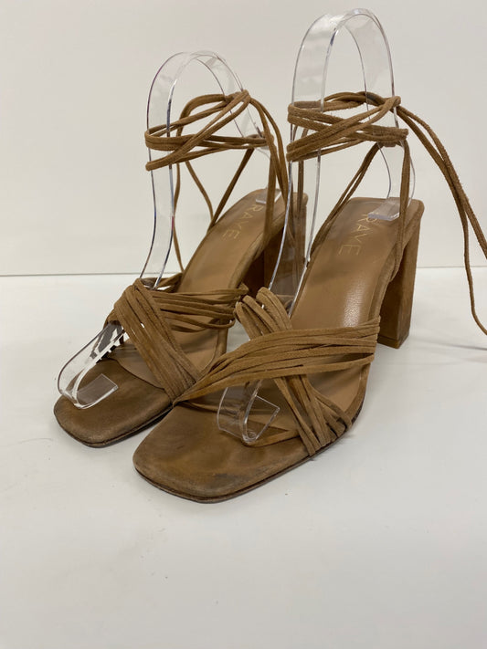 Gorgeous Raye Sandals UK6.5 Beige tan gladiator heels CP002