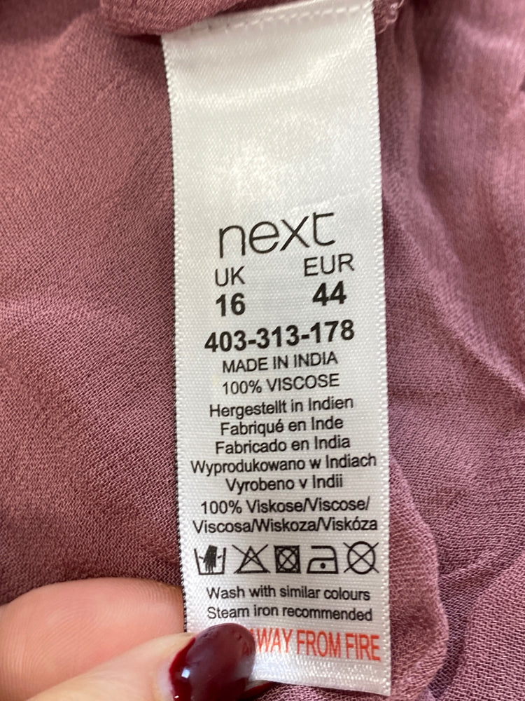 Gorgeous Next Halterneck top UK 16 Purple cut out shoulder summer boho DF001