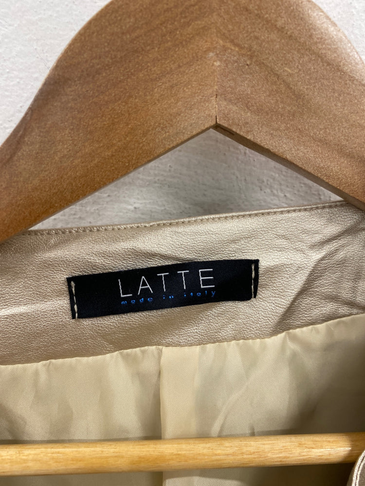 Stunning LATTE Made In Italy Jacket XL Gold KM001