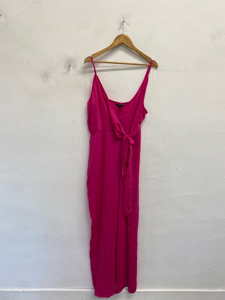 Gorgeous Sosandar Jumpsuit UK 18 Pink wedding guest party DF001