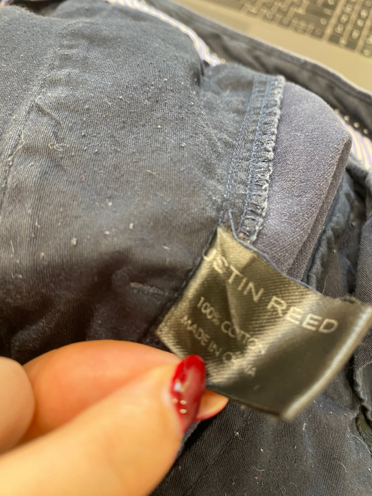 Stunning Austin reed Pants W38 Navy Blue chinos KM001