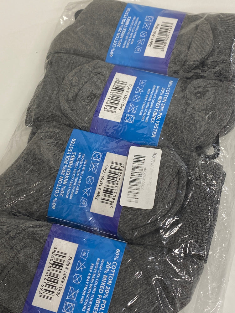 Lovely Socks Uk 4-6 Grey back to school KM001