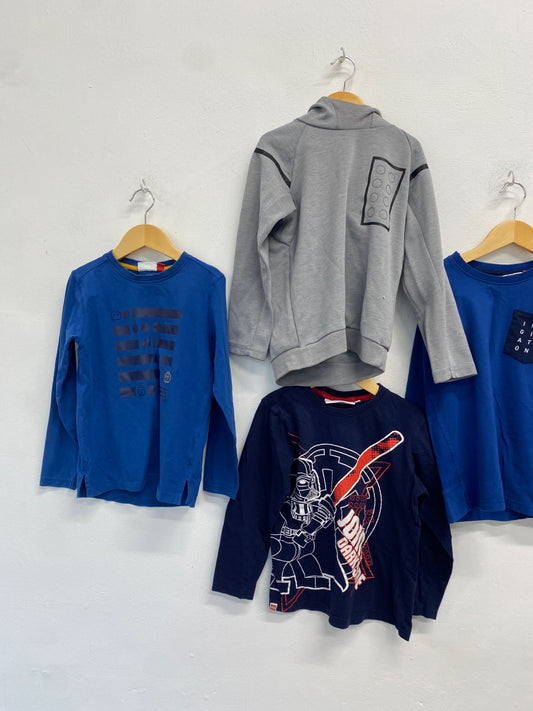 Fabulous bundle Lego Short sleeve top Age 7-8 Blue grey KM001 #6