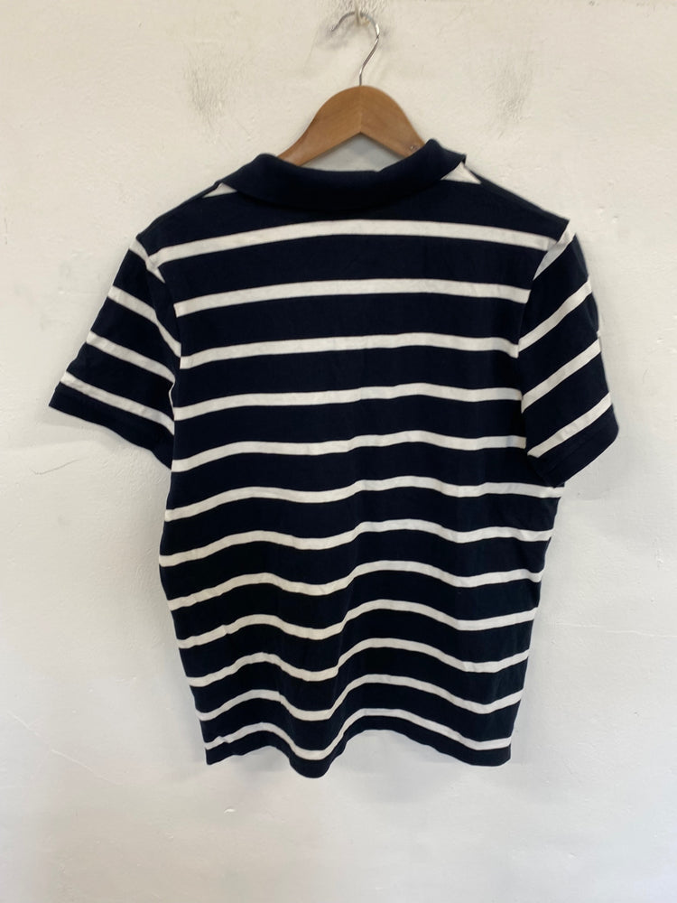 Smart Helly Hansen Polo Shirt XXL Navy & White Stripe KM001