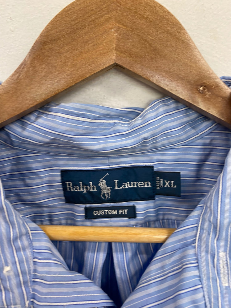 Smart Ralph Lauren Shirt XXL Blue & White Stripe KM001