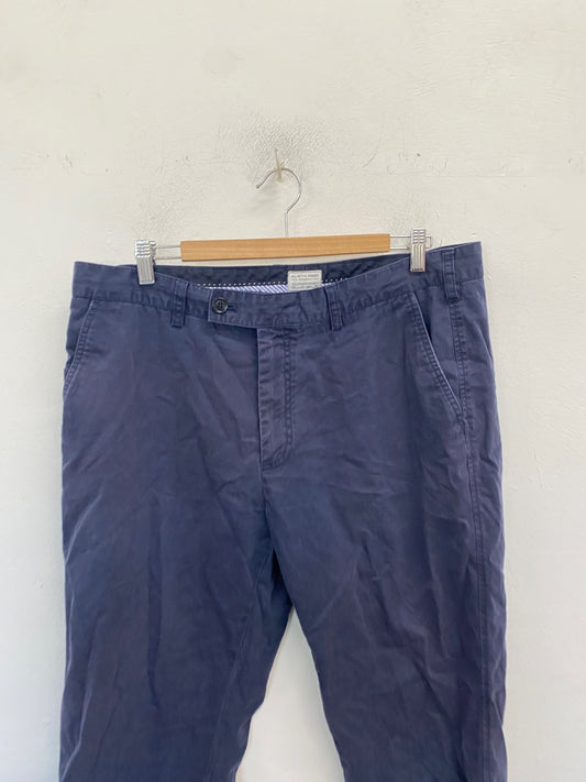 Stunning Austin reed Pants W38 Navy Blue chinos KM001
