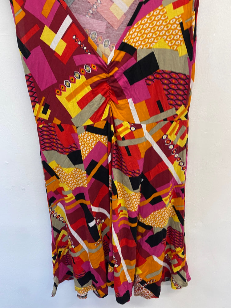Stunning Vanting Dress XL Multicolor geometric art deco KM001