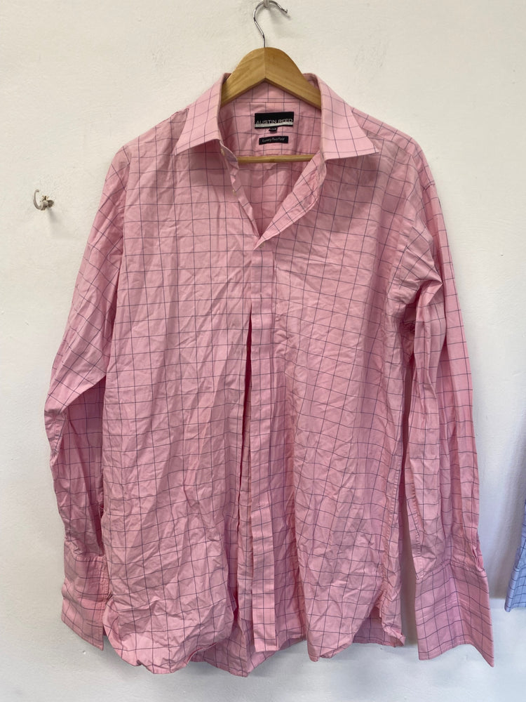 Smart Austin Reed Shirts Duo XL Pink & Blue #19 KM001