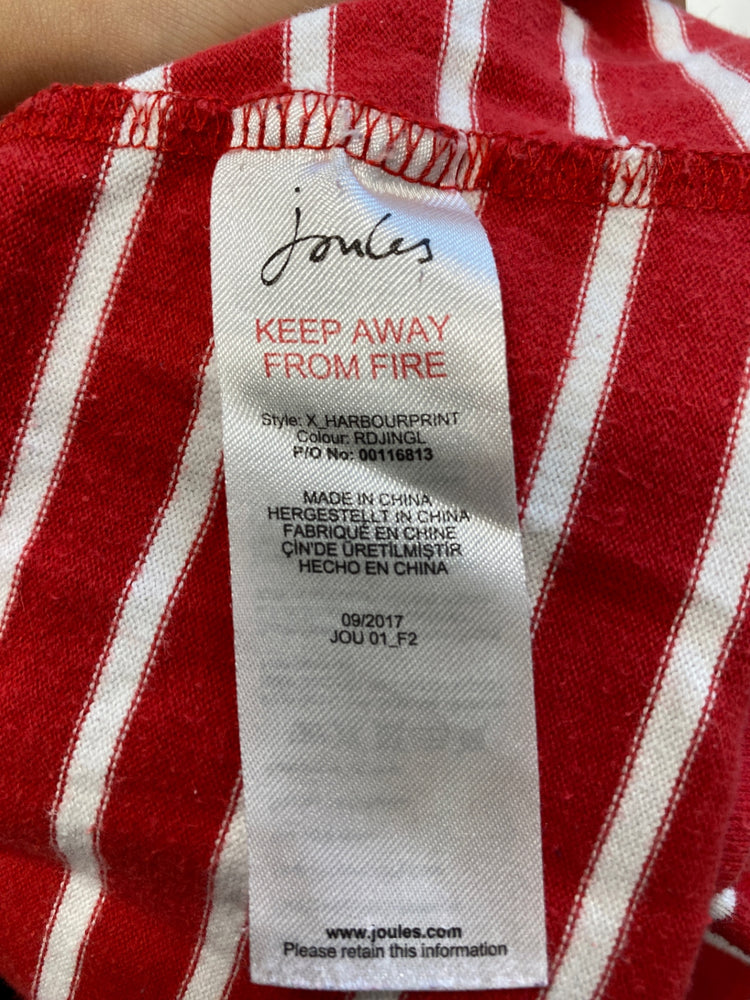 Stunning Joules Sweater UK 16 Red stripes christmas sparkle KM001
