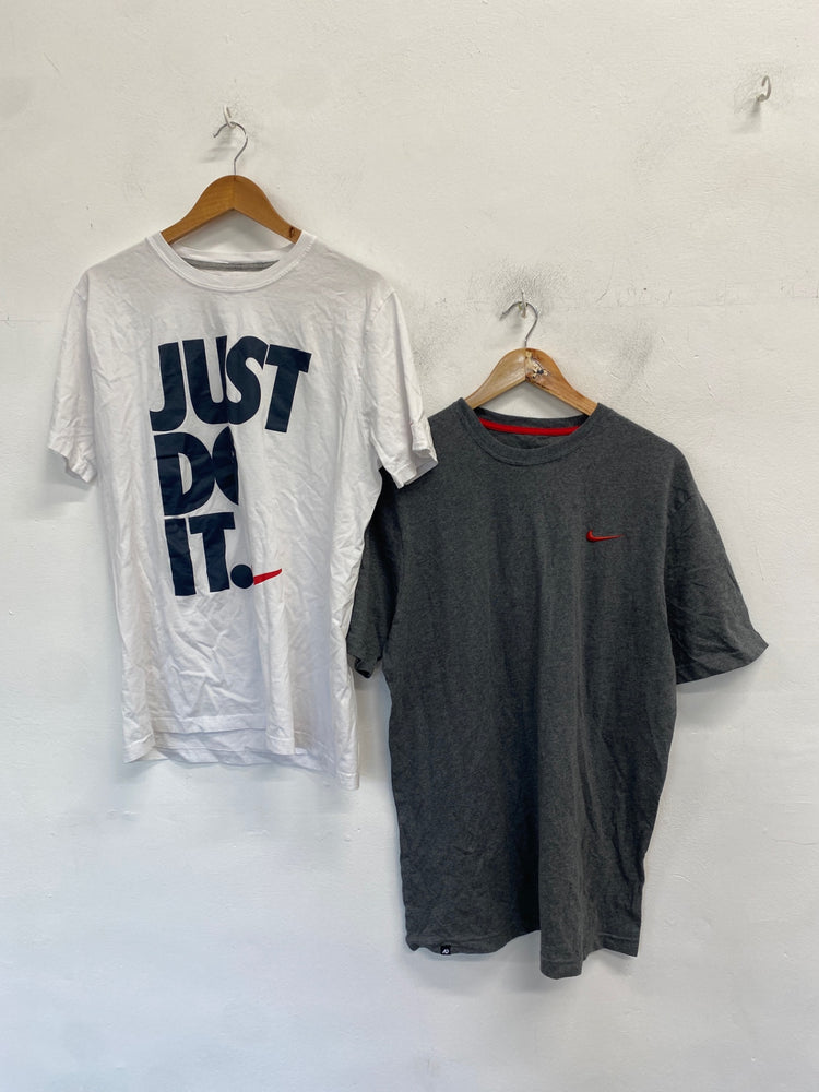 Classic duo Nike T-Shirt uk XL White grey KM001 #5