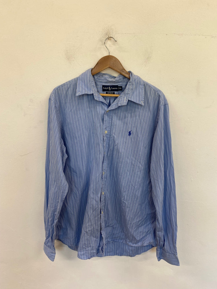 Smart Ralph Lauren Shirt XXL Blue & White Stripe KM001