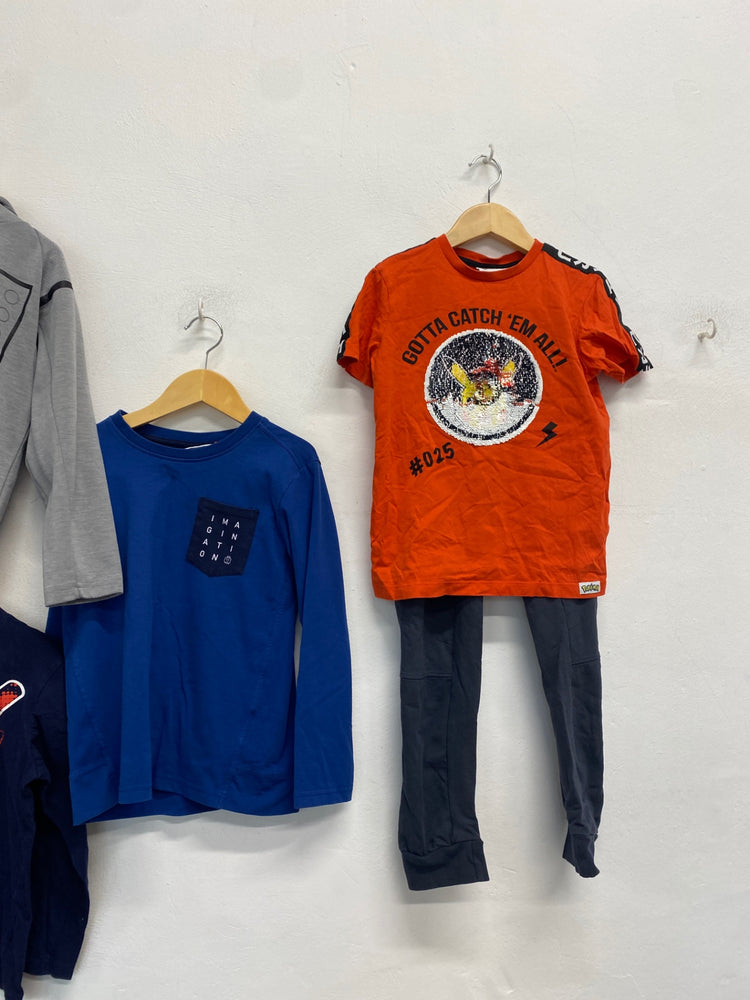 Fabulous bundle Lego Short sleeve top Age 7-8 Blue grey KM001 #6