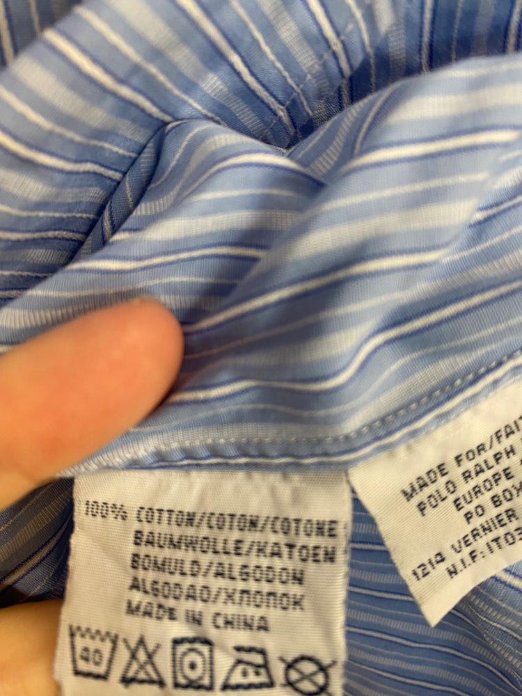 Smart Ralph Lauren Shirt XXL Blue & White Stripe KM001