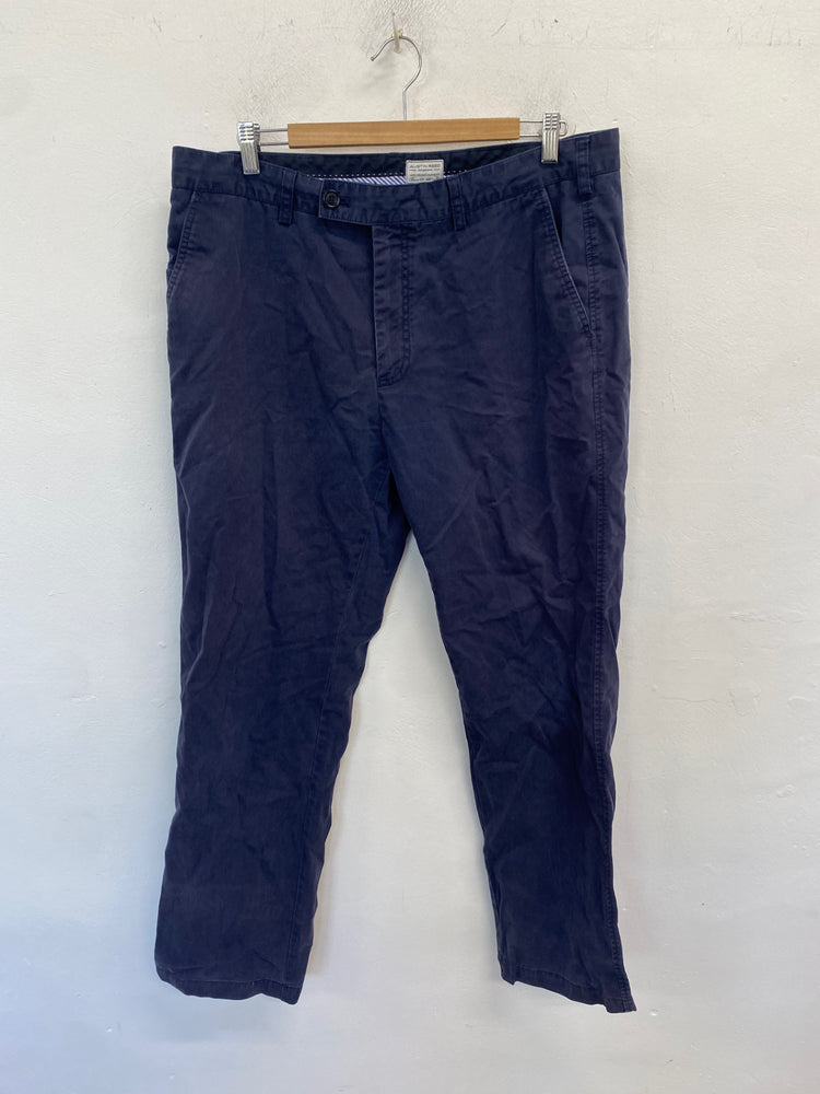 Stunning Austin reed Pants W38 Navy Blue chinos KM001