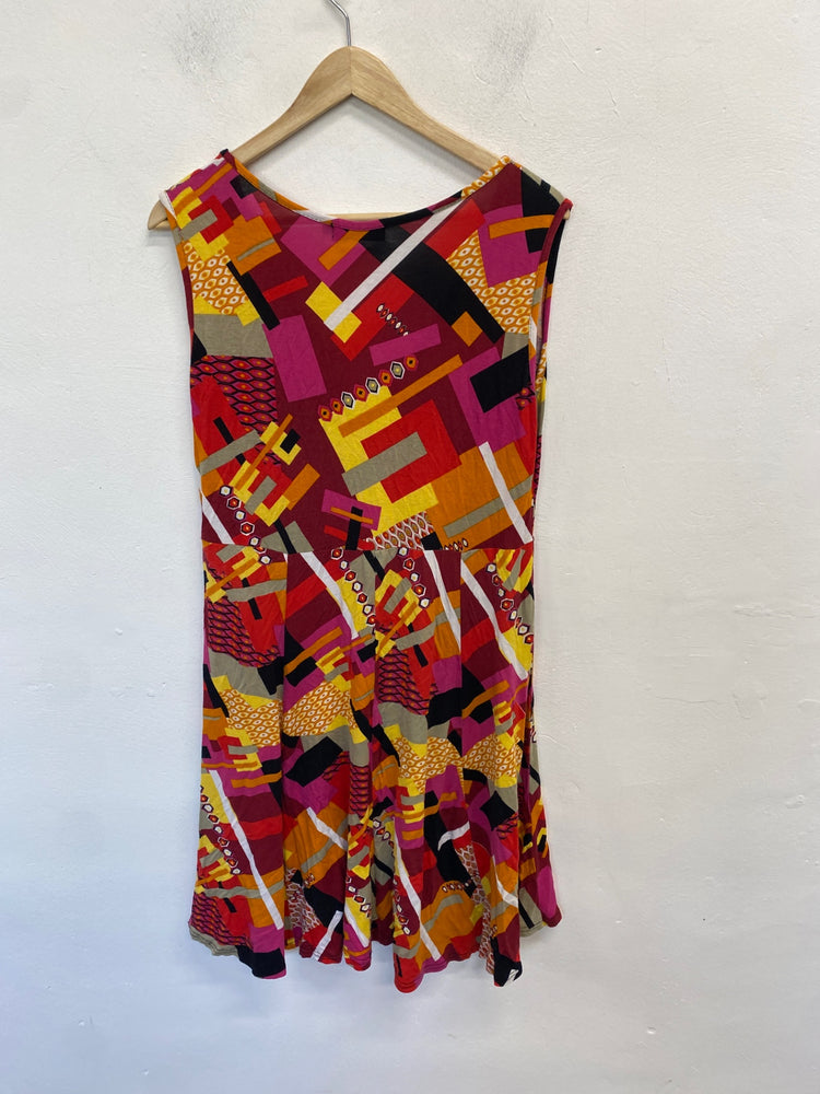 Stunning Vanting Dress XL Multicolor geometric art deco KM001