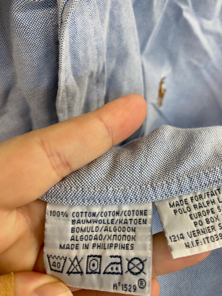 Stunning Polo Ralph Lauren Shirt XXL Light Blue KM001